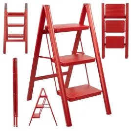 drabina-3-stopniowa-stalowa-domowa-schodkowa-skladana-lekka-150kg-czerwona