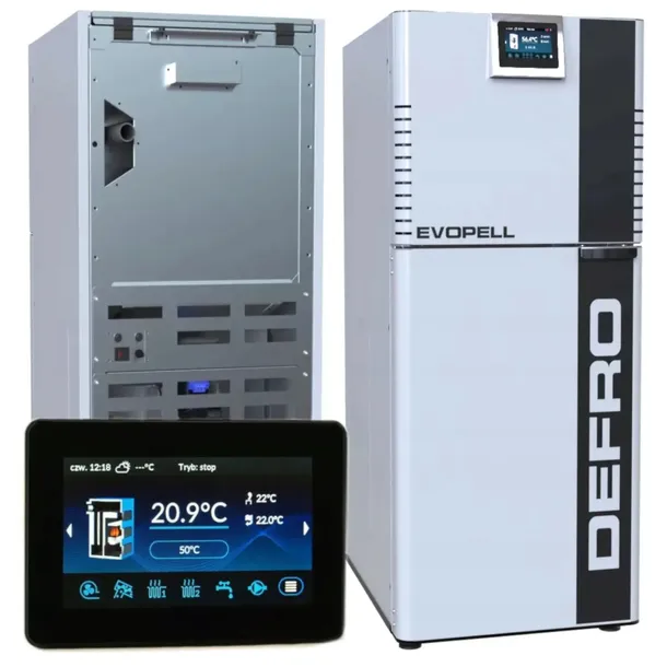 Kocioł DEFRO Evopell piec na pellet 8 kW 5 klasa lista ZUM ECODESIGN