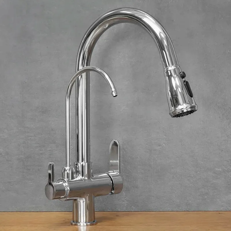 bateria-kuchenna-stojaca-chrom-double-stan-nowy