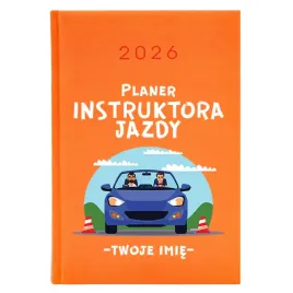 kalendarz-a5-2026-pomarancz-dla-instruktora-jazdy-planer-instruktora-jazdy