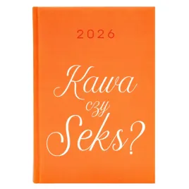 kalendarz-a5-2026-pomaranczowy-terminarz-dzienny-kawa-czy-seks-mix-wzory