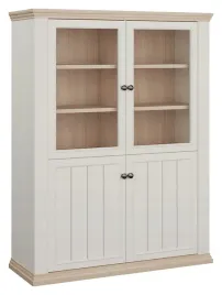 witryna-pontypool-biala-z-przeszkleniem-blat-dab-riva-119-cm-forte