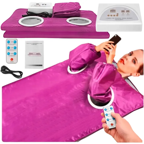 Koc Na Podczerwień Do Sauna Infrared Grzejący Infrasauna Spa 180cm 660W