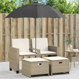 vidaxl-2-os-sofa-ogrodowa-z-parasolem-i-stolkami-bezowa-polirattan