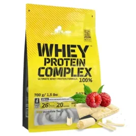 bialko-whey-wpc-olimp-100-percent-protein-complex-700g-smak-czekolada-z-malina