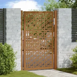 vidaxl-brama-ogrodowa-105x155-cm-stal-nierdzewna-krzyz-wzor