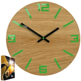 zegar-scienny-akrylowy-mechanizm-kwarcowy-arabic-wood-green-okragly