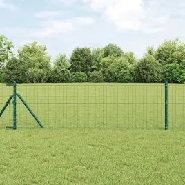 vidaxl-slupki-ogrodzeniowe-26-szt-zielone-o32-mm-100-cm-galwanizowana-stal