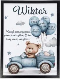 personalizowany-plakat-prezent-metryczka-w-ramce-40x30-cm-nadruk-uv-dziecko