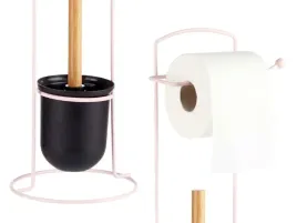 stojak-z-uchwytem-na-papier-toaletowy-i-szczotka-wc-rozowy-metalowy-uchwyt