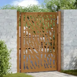 vidaxl-brama-ogrodowa-105x130-cm-stal-nierdzewna-wzor-sladu