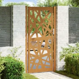 vidaxl-brama-ogrodowa-105x205-cm-stal-nierdzewna-lekka-konstrukcja