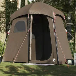 vidaxl-namiot-prysznicowy-podwojny-brazowy-wodoszczelny