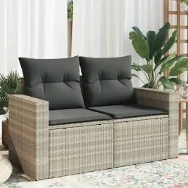 vidaxl-sofa-ogrodowa-z-poduszkami-2-osobowa-jasnoszara-polirattan