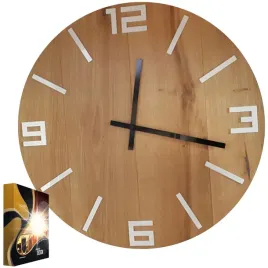 zegar-scienny-debowy-drewniany-kwarcowy-arabic-wood-white-wsk-black