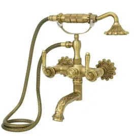 bateria-wannowa-scienna-antyczny-mosiadz-flower