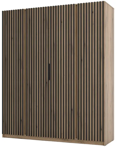 szafa-oceania-4-lam-dab-evoke-czarny-glebokosc-mebla-61-9-cm