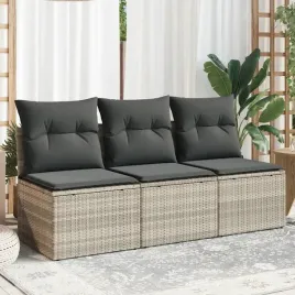 vidaxl-sofa-ogrodowa-z-poduszkami-3-osobowa-jasnoszara-polirattan
