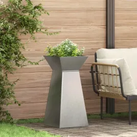 vidaxl-donice-ogrodowe-2-sztuki-z-miska-35x35x73-cm-stal-nierdzewna