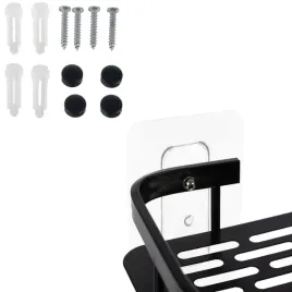 polka-lazienkowa-pod-prysznic-czarna-kuchenna-scienna-zawieszana-zestaw-x-2