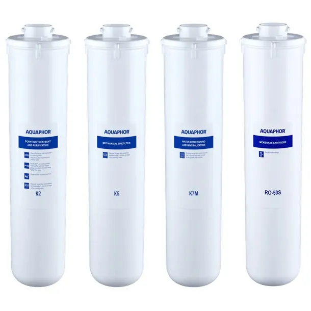 Aquaphor Morion pełny zestaw wkładów K2, K5, K7M, RO50S membrana