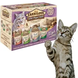carnilove-4-smaki-zestaw-mix-smakow-dla-kota-cat-kaczka-indyk-pstrag-12x85g