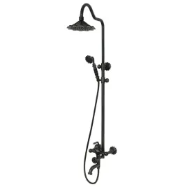 bateria-prysznicowa-czarna-flower