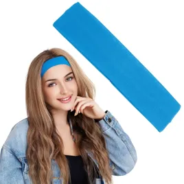 niebieska-opaska-elastyczna-do-wlosow-bawelniana-gladka-uniwersalna