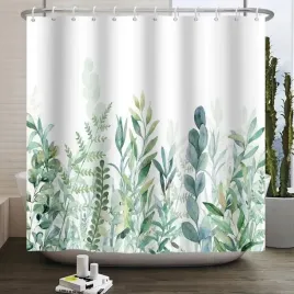 zaslona-kurtyna-prysznicowa-poliester-180x200-wzor-liscie-laka-zielen