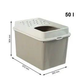 rotho-berty-kuweta-z-gornym-wejsciem-cappuccino