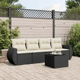 vidaxl-5-cz-zestaw-wypoczynkowy-do-ogrodu-poduszki-czarny-rattan-pe