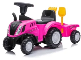 jezdzik-pchacz-chodzik-traktor-z-przyczepa-new-holland-rozowy