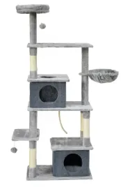 drapak-dla-kota-legowisko-domek-7-poziomow-160-cm-szary-royalandpetsky