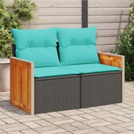 vidaxl-sofa-ogrodowa-z-poduszkami-2-osobowa-czarny-polirattan
