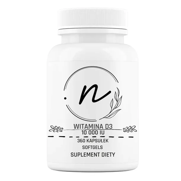 NaturePRO Witamina D3 10000 IU D3 kapsułki miękkie SOFTGEL 360 sztuk