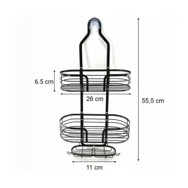 polka-lazienkowa-wiszaca-pod-prysznic-prysznicowa-czarna-podwojna-odporna