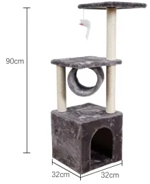 drapak-niski-legowisko-slupek-do-drapania-wieza-omna-61-100-cm