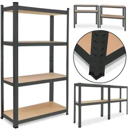 regal-magazynowy-garazowy-czarny-premium-4-polki-700kg-172x80x30