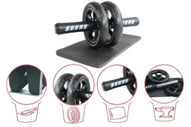 kolko-do-cwiczen-brzucha-ab-wheel-roller-z-mata-pod-kolana-meteora