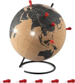 globus-korkowy-pineski-zaznaczanie-miejsc-podrozy-globus-ziemski-dekoracja