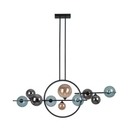 lampa-sufitowa-wiszaca-zyrandol-salon-czarna-10-kule-szklanych-led-ring