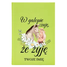 kalendarz-ksiazkowy-a5-2026-seledynowy-dla-koniary-w-galopie-czuje-ze-zyje