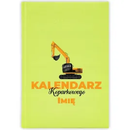 kalendarz-ksiazkowy-2026-kalendarz-koparkowego-imie-seledynowy-prezent-wz