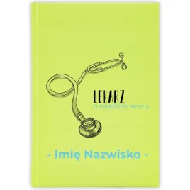 kalendarz-ksiazkowy-2026-lekarz-o-wielkim-sercu-seledynowy-na-prezent-wzory