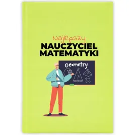 kalendarz-ksiazkowy-2026-najlepszy-nauczyciel-matematyki-seledynowy-wzory