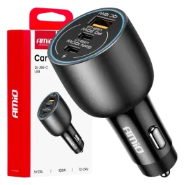 ladowarka-samochodowa-2x-usb-c-usb-a-12v-24v-100w-amio-04371