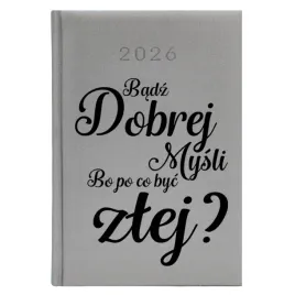 kalendarz-ksiazkowy-a5-2026-srebrny-terminarz-do-pracy-badz-dobrej-mysli-wz