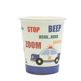 kubeczki-urodzinowe-policja-auto-samochody-przyjecie-dla-dzieci-6-szt