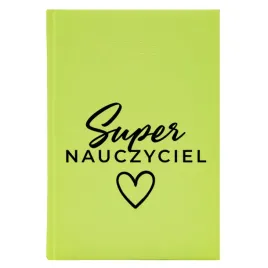 kalendarz-ksiazkowy-a5-2026-seledynowy-dla-nauczyciela-super-nauczyciel-wz