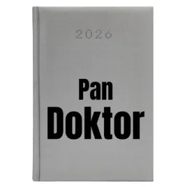 kalendarz-ksiazkowy-a5-2026-srebrny-planer-dzienny-prezent-dla-pan-doktor